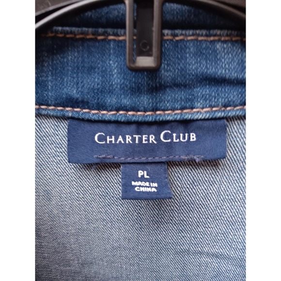 Ladies Jean Jacket Charter Club from Macy's Size Petite Large☆BNWT☆ - Picture 2 of 7